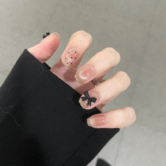 Cute Kawaii Bow-Knot French Press On Nails