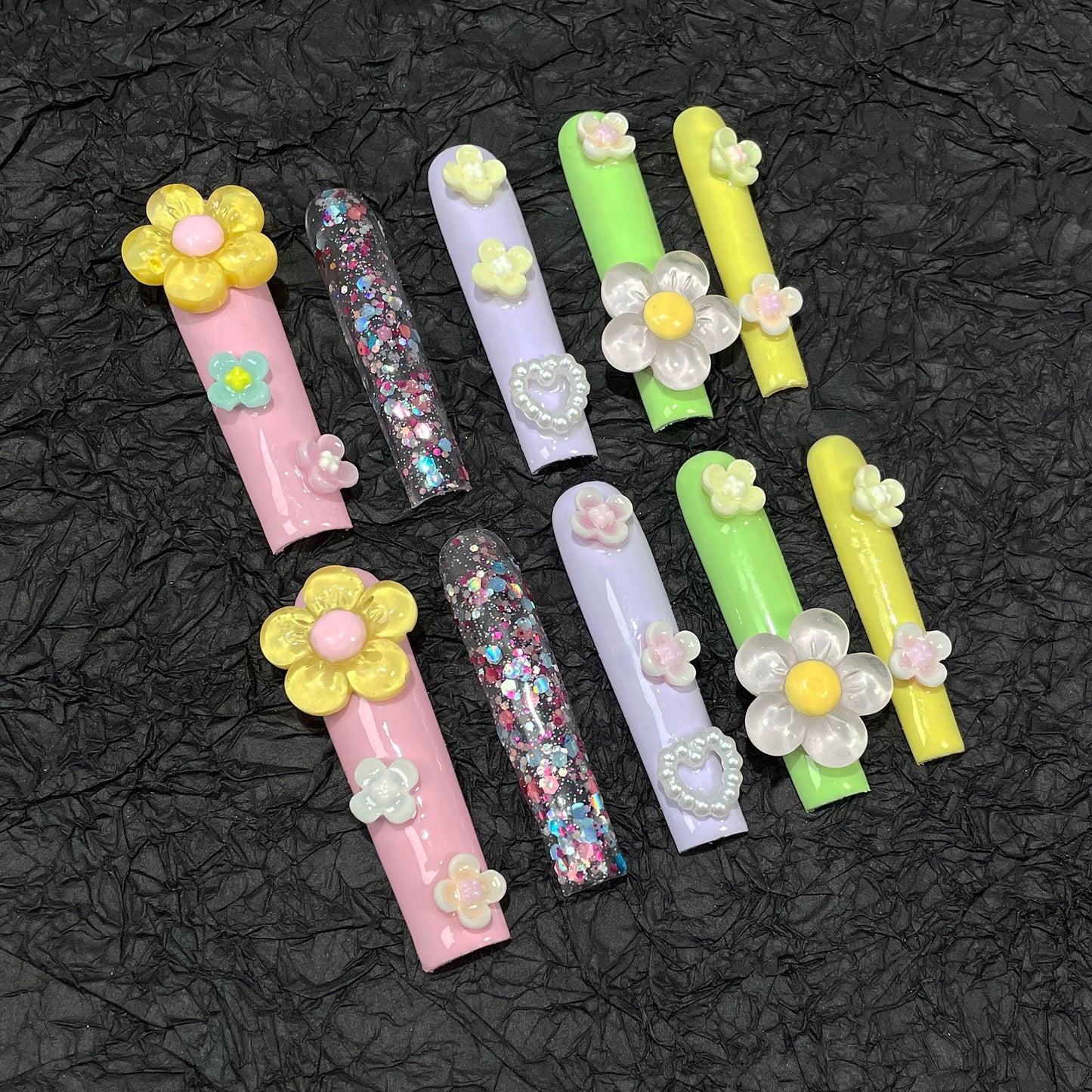 Extra Long Macaron Cute Press On Nails