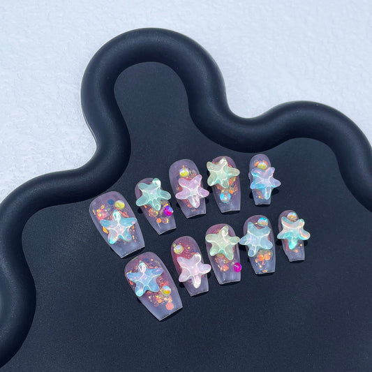 Starfish 3D Gel Press on nails